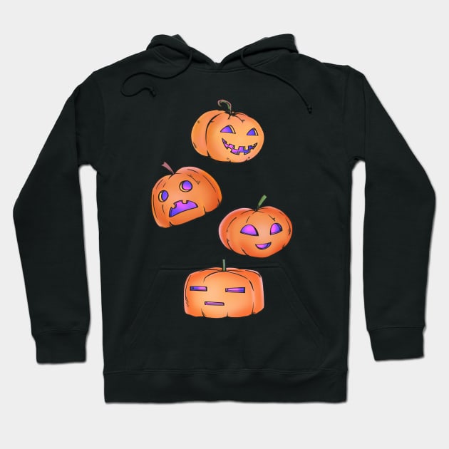 Cute Halloween Pumpkin Hoodie by souw83